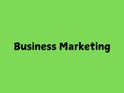 Business marketing