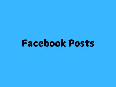 Facebook Posts