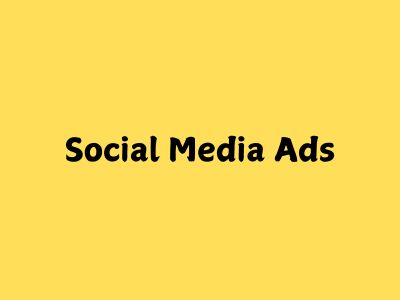 Social Media Ads