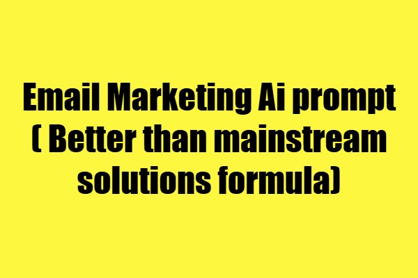 email marketing prompt