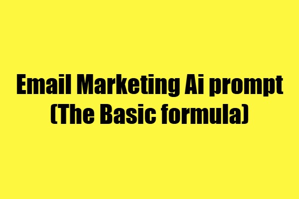email marketing prompt