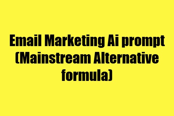 email marketing prompt