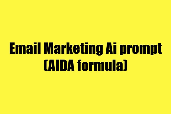 email marketing prompt
