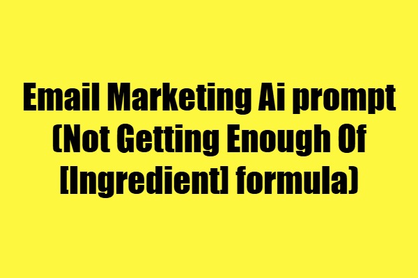 email marketing prompt
