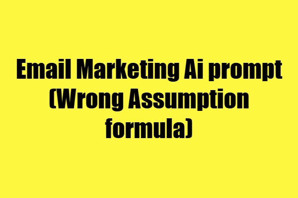 email marketing prompt