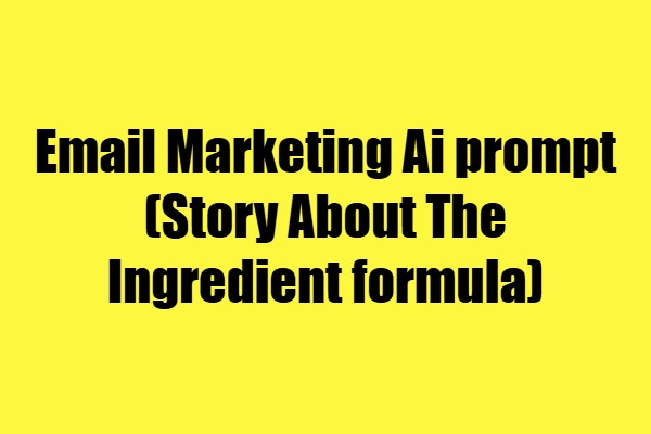 email marketing prompt