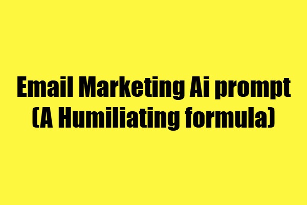 email marketing prompt