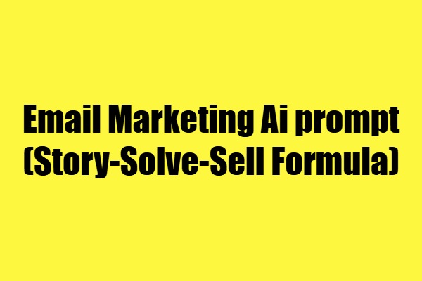 email marketing prompt
