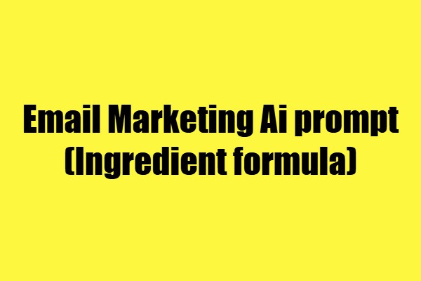 email marketing prompt