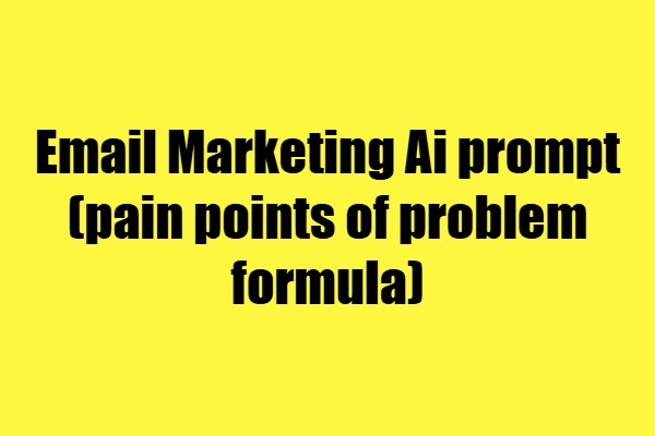 email marketing prompt