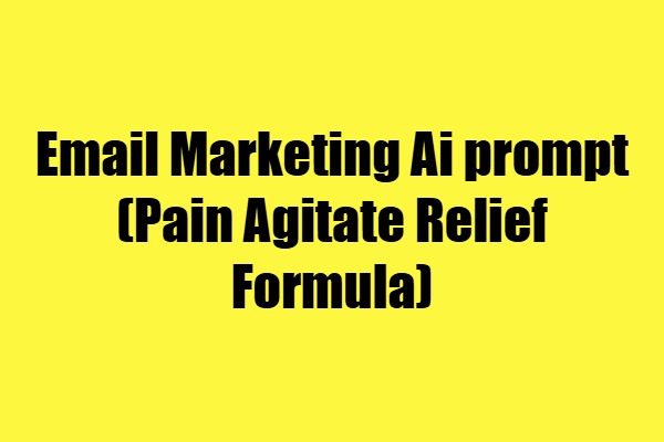 email marketing prompt