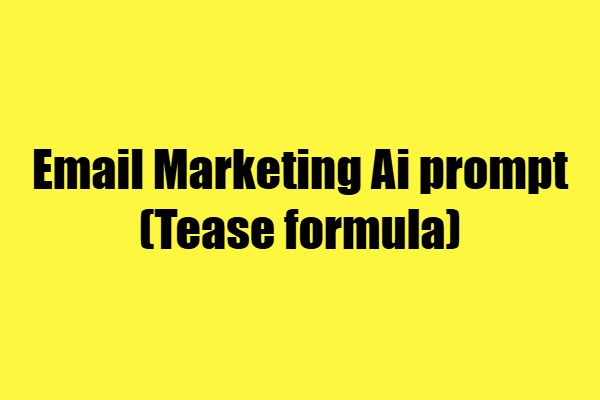 email marketing prompt