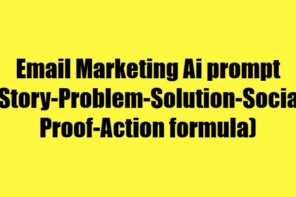 email marketing prompt