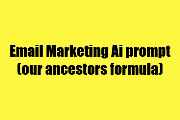 email marketing prompt