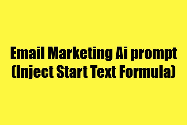 email marketing prompt