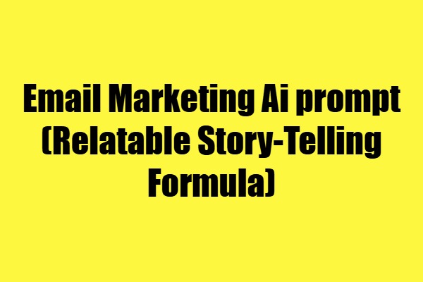 email marketing prompt